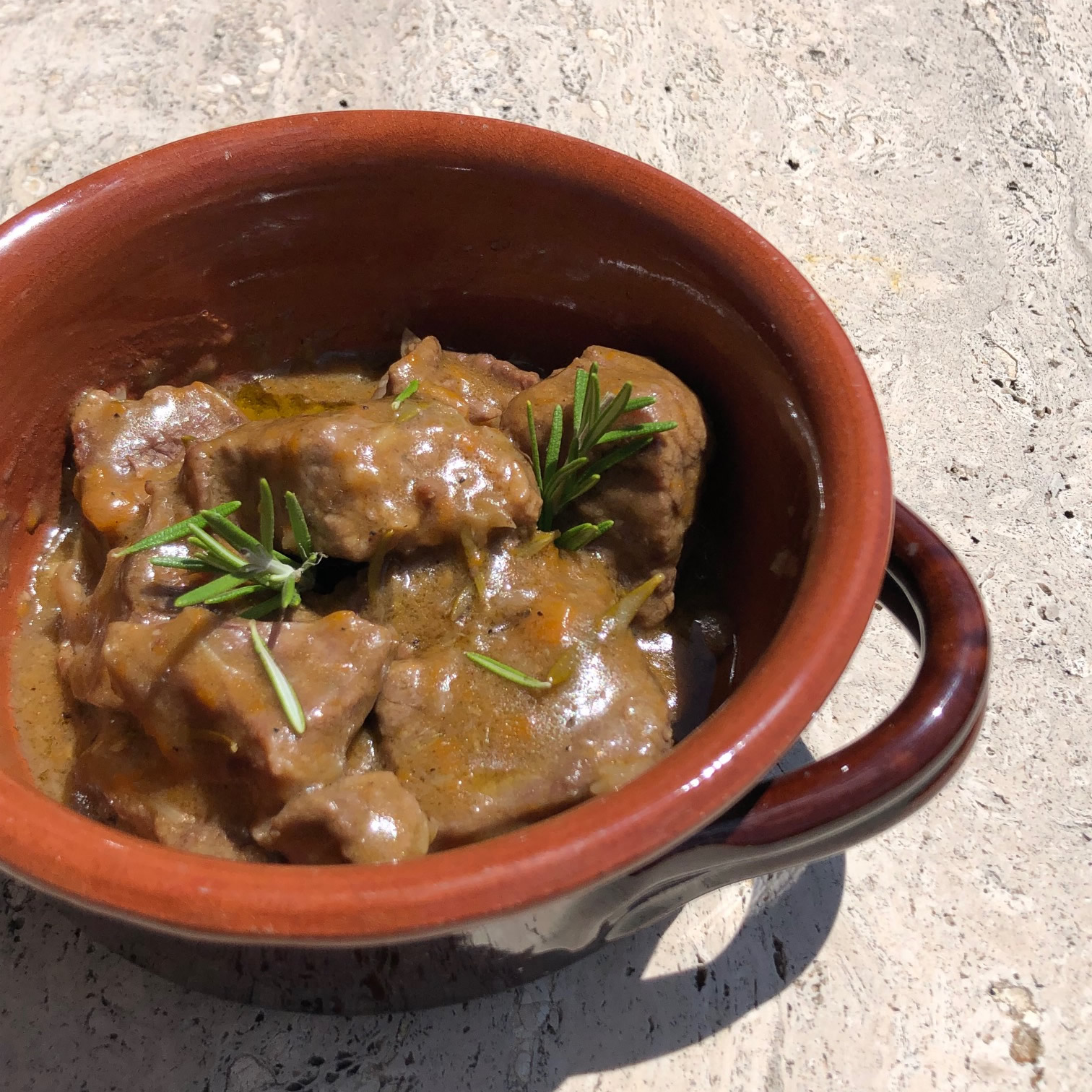 Chianti Stewed Meat recipe paired with Chianti Classico Baruffo Wine